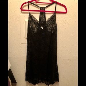 Black lace teddy size extra-large